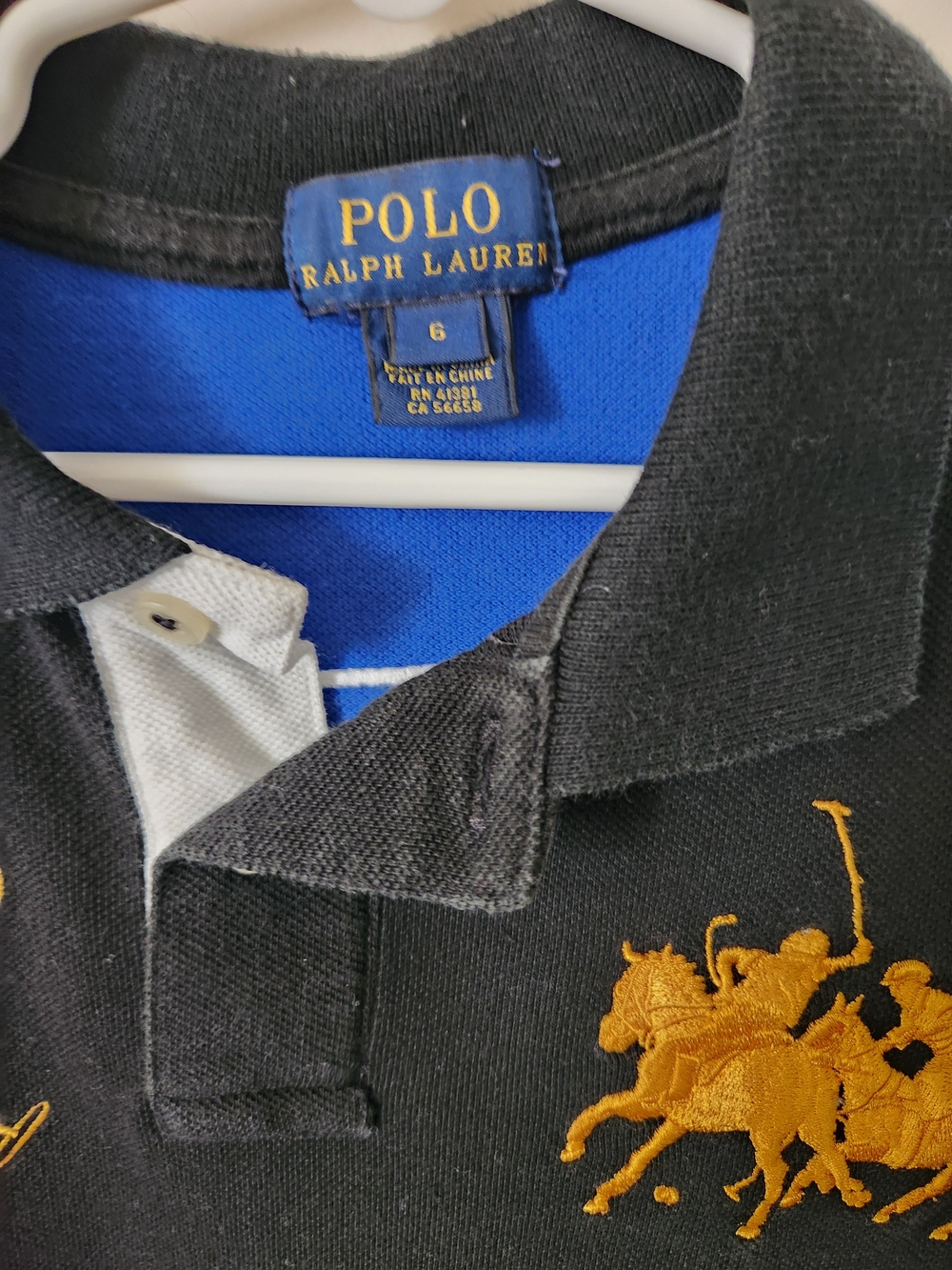 Boys Ralph Lauren Navy Polo - Picture 4 of 5